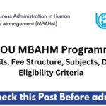 Master of Business Administration in Human Resource Management (MBAHM)